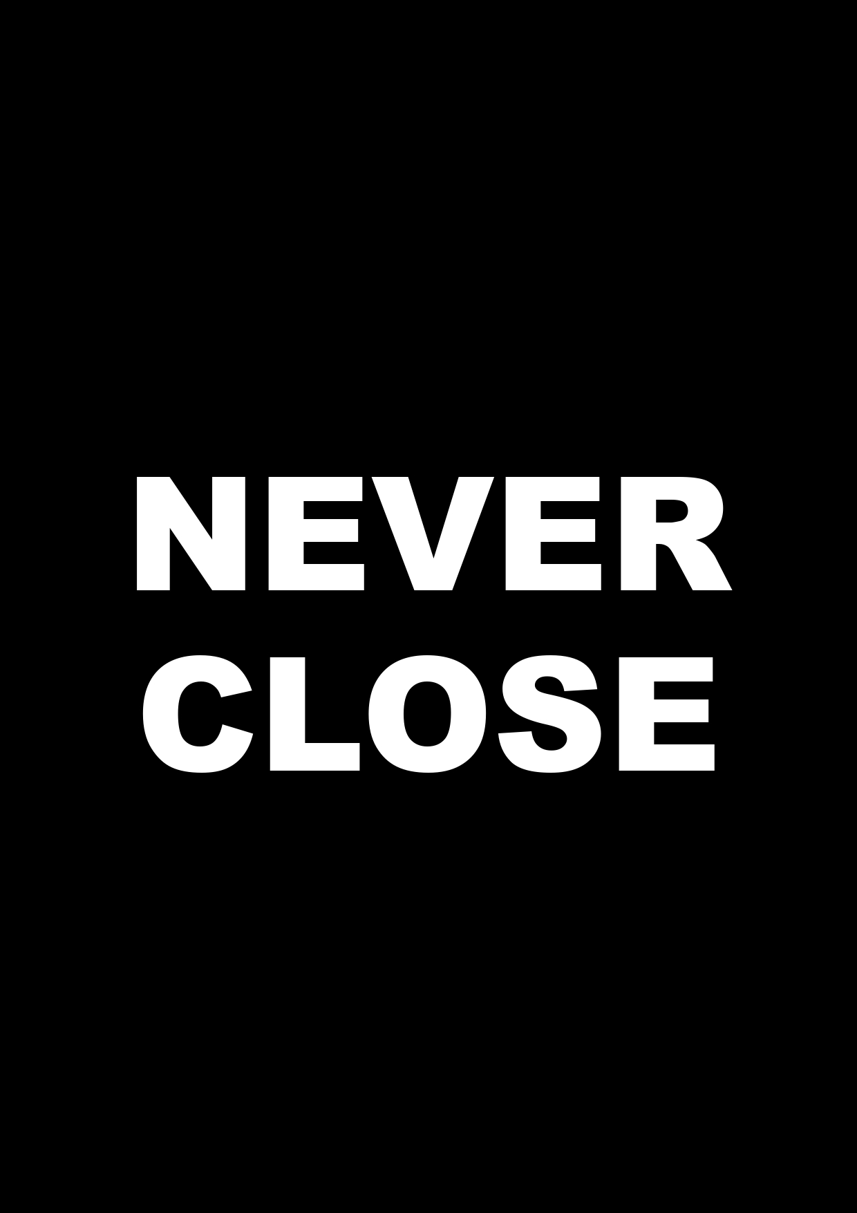 写真：11/6(木)OPEN! NEVER CLOSE