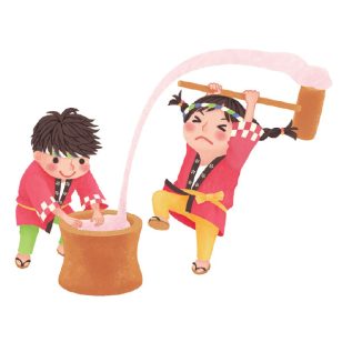 餅つき体験・振る舞い餅